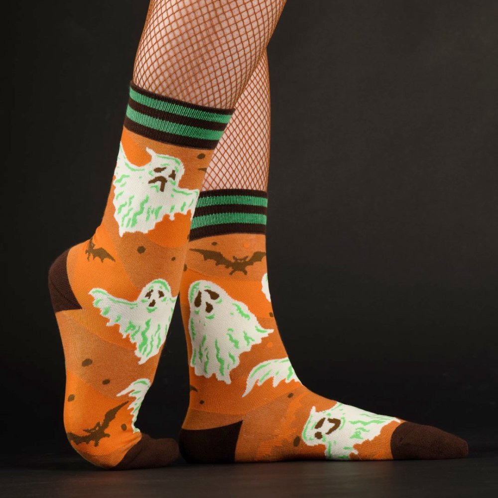 Footclothes - Vintage Ghost Chaussettes - Orange